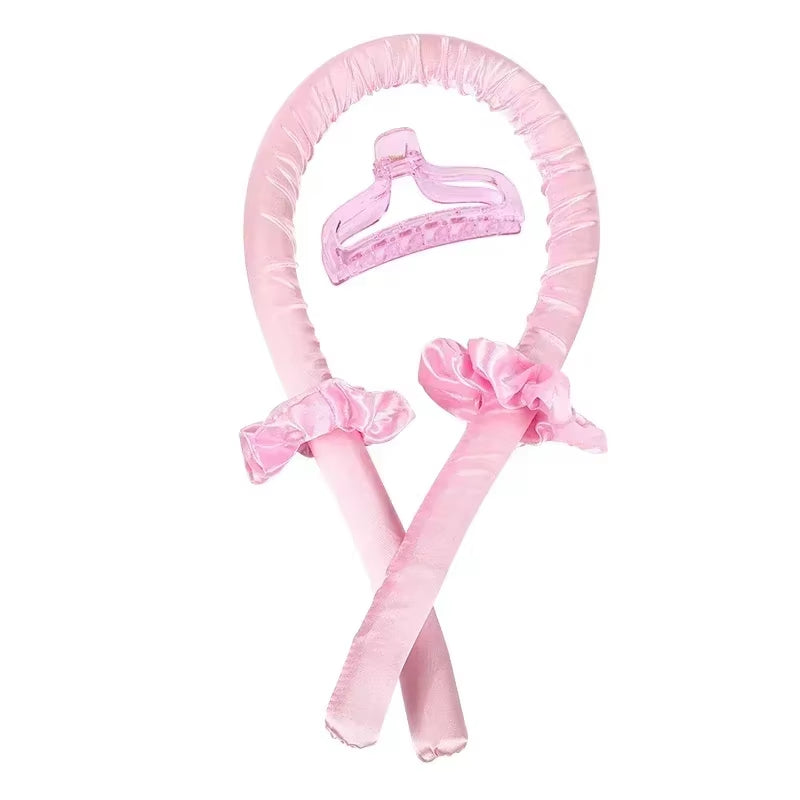 Heatless Curling Rod Night Cap No Heat Ribbon Lazy Hair Curlers Headband Hair Rollers Sleeping Soft Headband Hair Styling Tools
